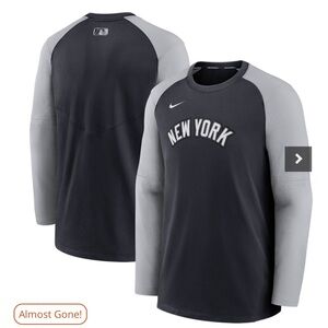 New York Yankees Authentic Collection Pregame Pullover Sweatshirt - XL